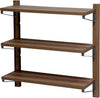 Libreria-Mensole-Scaffale-Parete-Design-Moderno-Legno-MDF-3-Ripiani-Noce-60x17cm