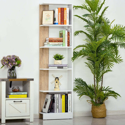 libreria-mobile-scaffale-libri-libreria-da-parete-muro-grande-soggiorno-salotto-ingresso-camera-ufficio-studio-in-legno-bianco-marrone-chiaro-cameretta-8N7833-8035FF