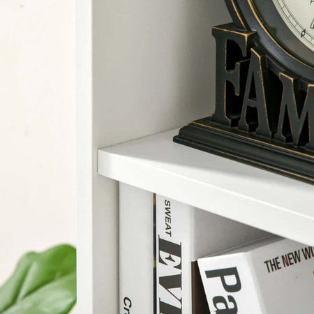 Libreria-Moderna-a-Cubi-con-7-Ripiani,-in-Legno-Truciolato,-50x24x106-cm,-Bianca-VF6836-367WTVF6