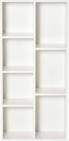 Libreria-Moderna-a-Cubi-con-7-Ripiani,-in-Legno-Truciolato,-50x24x106-cm,-Bianca-VF6836-367WTVF6