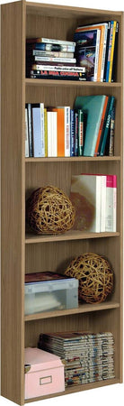 Libreria moderna in legno 5 ripiani per ufficio e cameretta h 175 cm Made in Italy Casa e cucina/Arredamento/Studio/Mobiletti e credenze/Librerie Decor Space - Altamura, Commerciovirtuoso.it