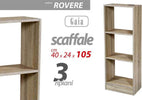 Libreria Scaffale 3 Ripiani 105x40x24 Cm Mensole In Legno Rovere Moderno 769672 Casa e cucina/Arredamento/Soggiorno/Librerie Trade Shop italia - Napoli, Commerciovirtuoso.it