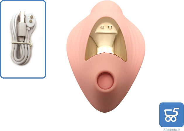 Stimolatore Licking & Sucking Rosa – Succhia e Vibra, Silicone Medico, USB Ricaricabile, Impermeabile