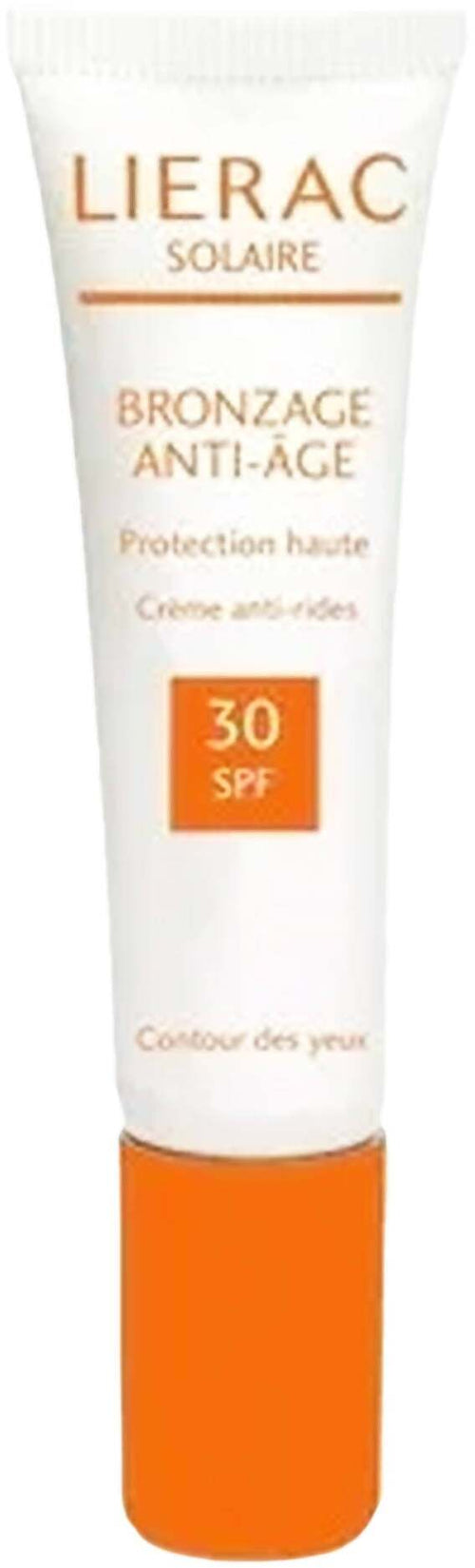 Lierac BRONZAGE ANTI-AGE SPF 30 Protezione Solare Contorno Occhi 15 Ml Resistente All'acqua