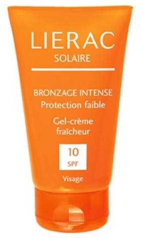 Lierac Solaire Bronzage Intense Crema Solare Gel Viso SPF 10 Protezione Solare Specifica Viso Leggera Assorbimento Immediato Laboratoires Lierac