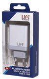 Life Alimentatore Switch Carica Veloce Usb Tipo C 18w 5v 3a Max 100/240vac Bianco Alimentatore Compatibile Iphone 12