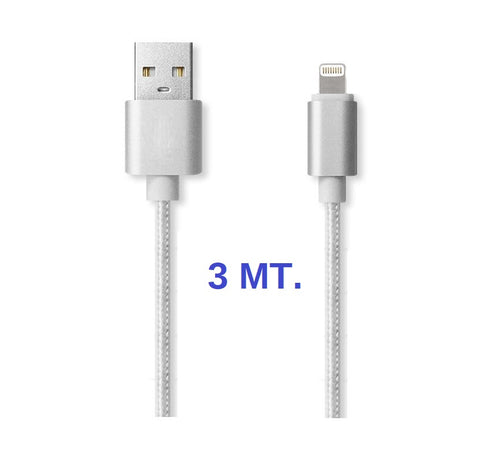 Cavo dati e ricarica USB > Lightning Telato 3 mt.
