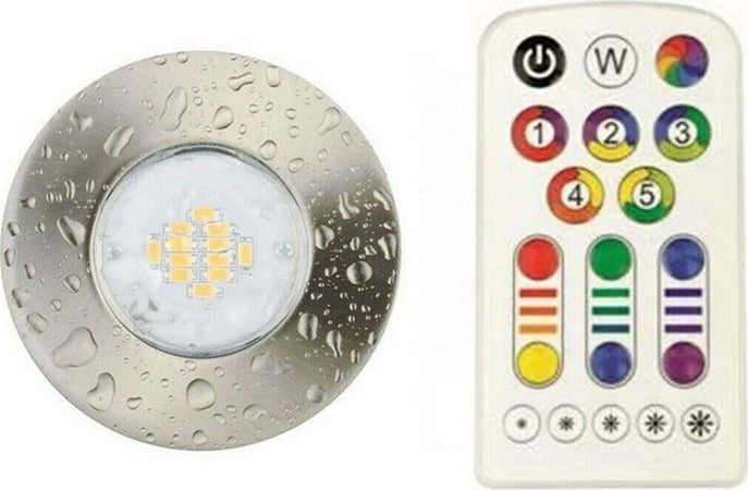 Light-Topps-lt15417-LED-1-X-6.5-W-380lm,rotondo,-starr,-IP65,-Ferro-Spazzolato,-Faretto-da-incasso-a-soffitto-Spot-da-incasso-luci