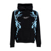 PHOBIA Felpa Leggera Cappuccio Uomo Lateral Lightning Print Hoodie Black/light Blue da uomo