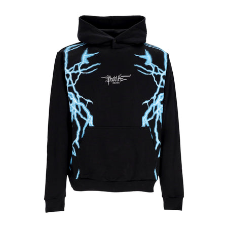 PHOBIA Felpa Leggera Cappuccio Uomo Lateral Lightning Print Hoodie Black/light Blue da uomo