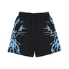 PHOBIA Pantalone Tuta Leggero Uomo Lateral Lightning Print Shorts Black/light Blue da uomo