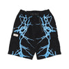 PHOBIA Pantalone Corto Uomo Lateral Lightning Cargo Shorts Black/light Blue da uomo