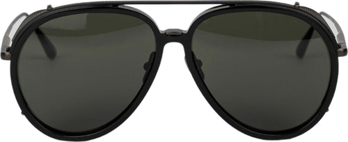 LINDA-FARROW-Maverick-Black-Series-occhiali-da-sole-in-nero-da-uomo