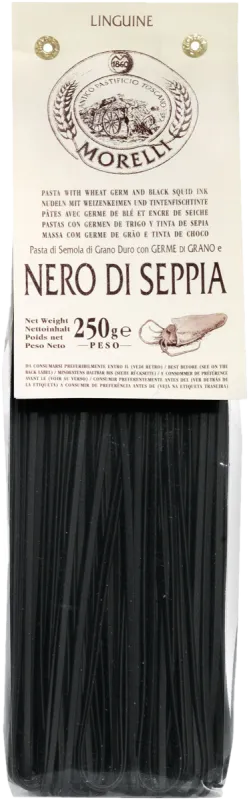 Linguine al nero di seppia - 250 gr - Pastificio Morelli