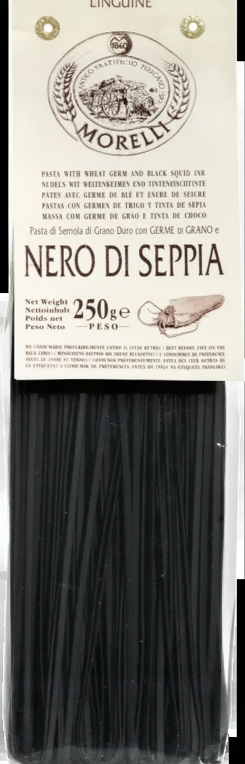 Linguine al nero di seppia - 250 gr - Pastificio Morelli