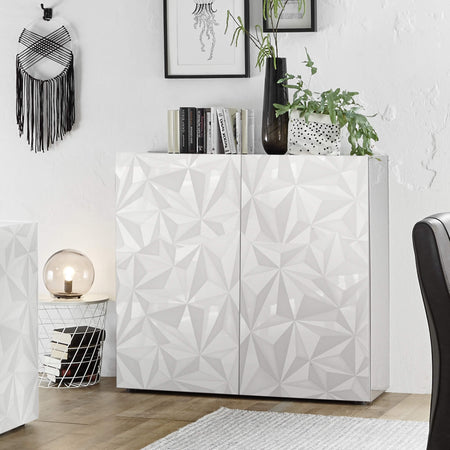 LION - credenza di design moderno Bianco