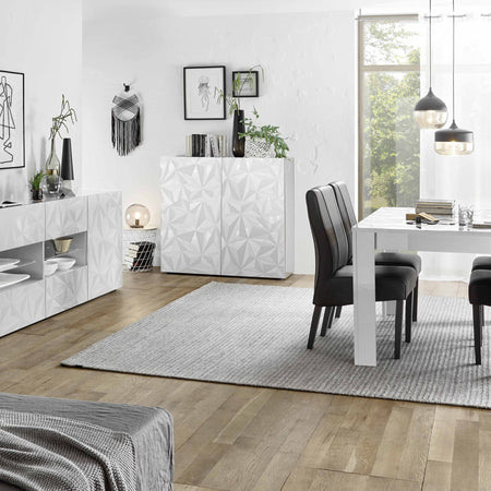 LION - credenza di design moderno Bianco