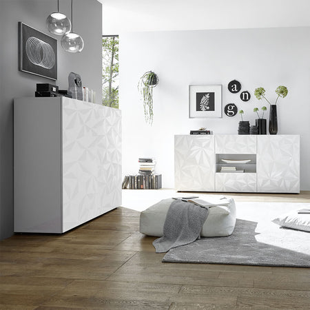 LION - credenza di design moderno Bianco