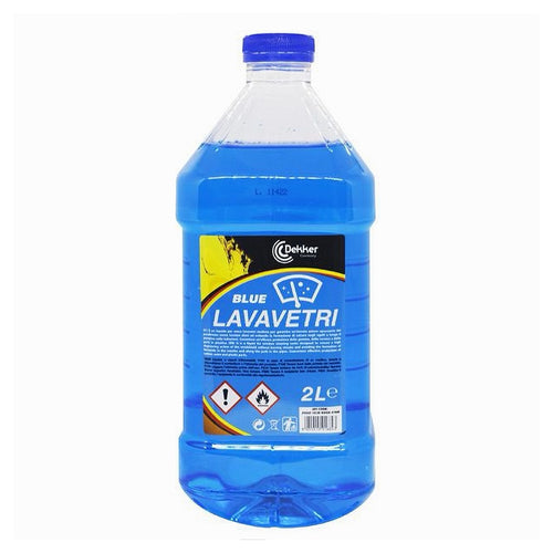 Liquido Lavavetri Blue 2lt Detergente Pulizia Vetri Tergicristallo Auto Dek-lavbl