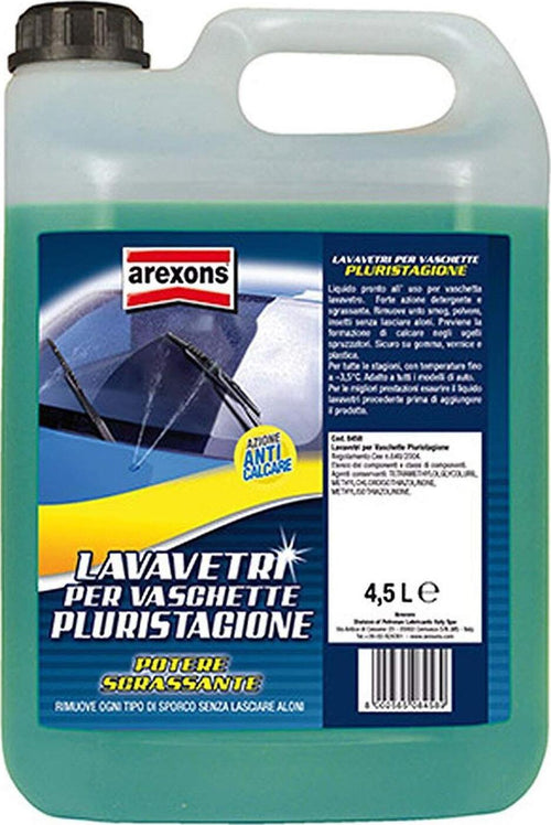 Liquido vetri lavavetri pluristagionale lt 4,5 auto automobili macchina detergente Auto e Moto/Cura auto e moto/Pulizia finestrini/Detergenti lavavetri La Zappa - Altamura, Commerciovirtuoso.it