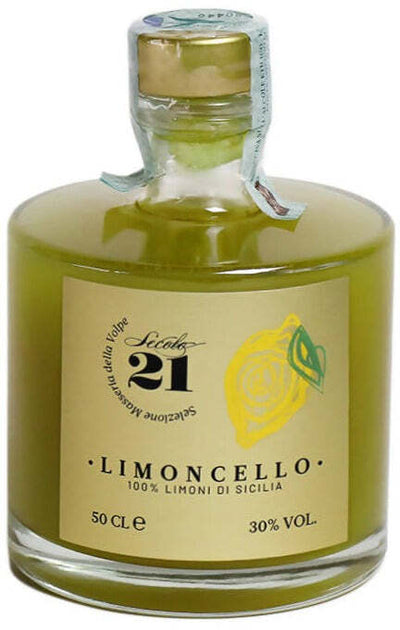 Liquore Limoncello 0,5 lt liquore al limone per infusione di scorze di limone con oli essenziali 500ml in vetro digestivo al limone di Sicilia senza conservanti Secolo21