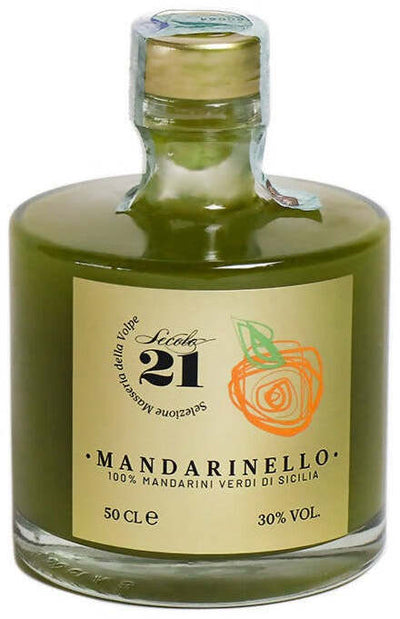 Liquore Mandarinello 0,5 lt liquore al mandarino per infusione di scorze di mandarino con oli essenziali 500ml in vetro digestivo al mandarino senza conservanti Secolo21