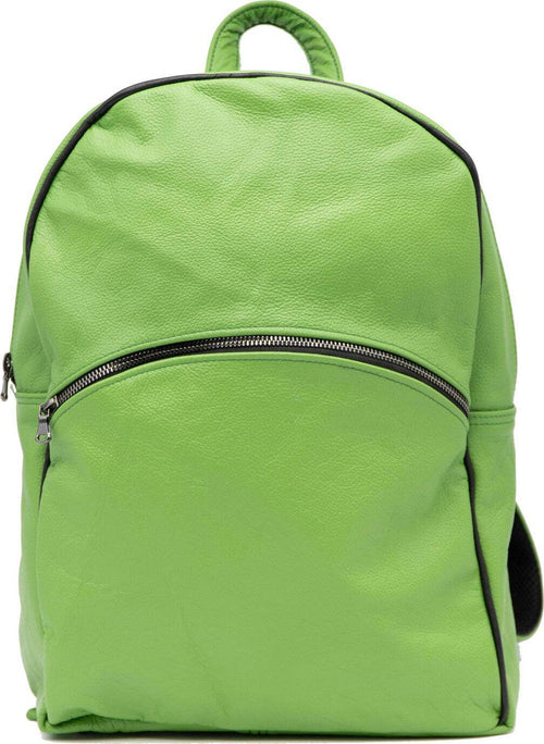 Lisbona---Zaino-Verde-Chiaro-In-Vera-Pelle