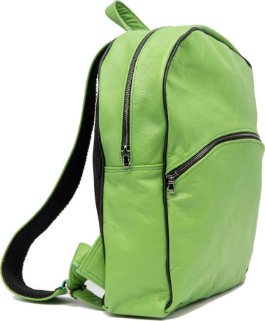 Lisbona---Zaino-Verde-Chiaro-In-Vera-Pelle