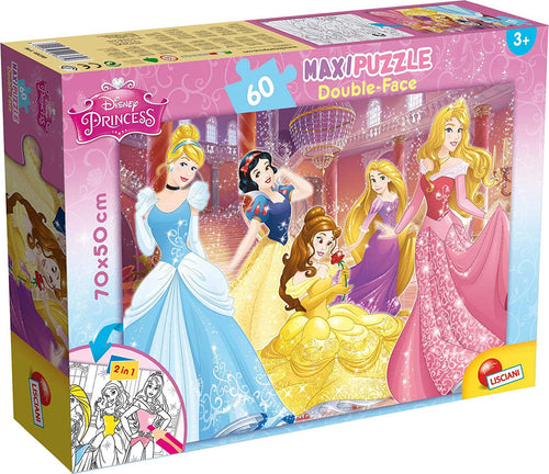 Lisciani-Giochi-Puzzle-Princess-Double-Face-Supermaxi-60-Pezzi