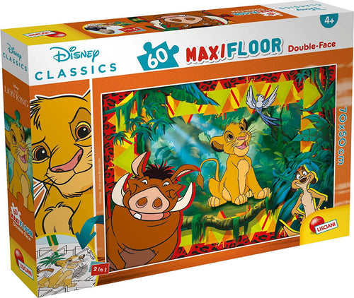 Lisciani-Giochi-Puzzle-Re-Leone-Double-Face-Supermaxi-60-Pezzi