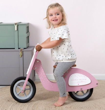 Scooter Little Dutch Wooden Pink