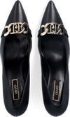 Liu-Jo-décolleté-nero-con-catena-SF3025P0