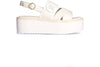 Liu Jo Donna Sandali in Pelle Suola Platform 6,5 Cm Con Logo Nuova Collezione