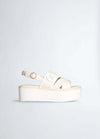 Liu Jo Donna Sandali in Pelle Suola Platform 6,5 Cm Con Logo Nuova Collezione