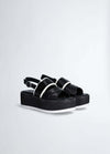 Liu Jo Donna Sandali in Pelle Suola Platform 6,5 Cm Con Logo Nuova Collezione