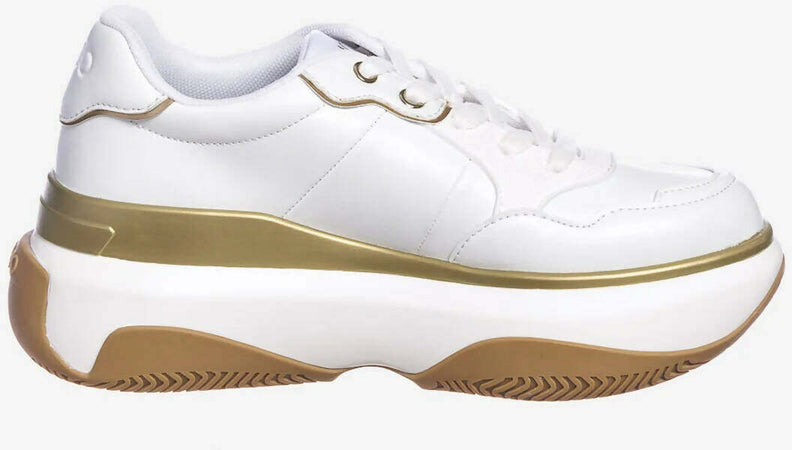 Liu Jo Donna Sneakers June In Pelle Nuova Collezione Bianche