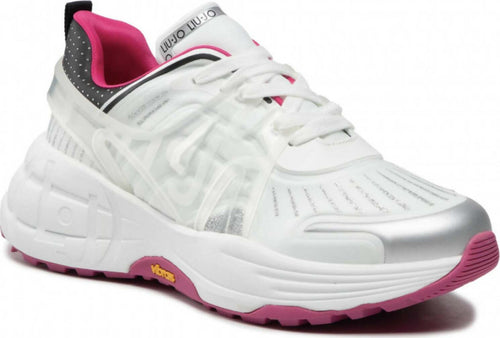 Liu Jo Sneakers Donna Bianche Rosa Maxi Suola Platform Sneaker Ecosostenibile Powered By Vibram White/silver P/e22 Moda/Donna/Scarpe/Sneaker e scarpe sportive/Sneaker casual Dade Concept - Gaeta, Commerciovirtuoso.it