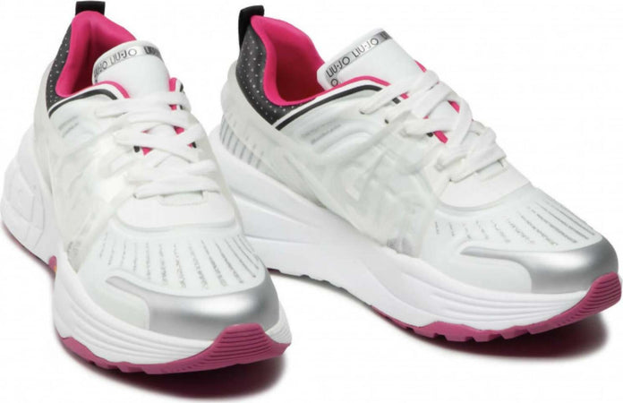 Liu Jo Sneakers Donna Bianche Rosa Maxi Suola Platform Sneaker Ecosostenibile Powered By Vibram White/silver P/e22 Moda/Donna/Scarpe/Sneaker e scarpe sportive/Sneaker casual Dade Concept - Gaeta, Commerciovirtuoso.it
