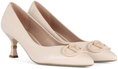 Liujo Decollete Sa4039ex00551315 Nude Tacco Basso Con Logo Nuova Collezione