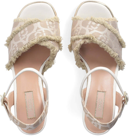 Liujo Donna Sandali Con Zeppa Sa4137tx412 00077 Beige