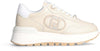 Liujo donna sneakers in pelle con logo gioiello