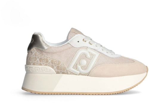 Liujo donna sneakers monogram in camoscio