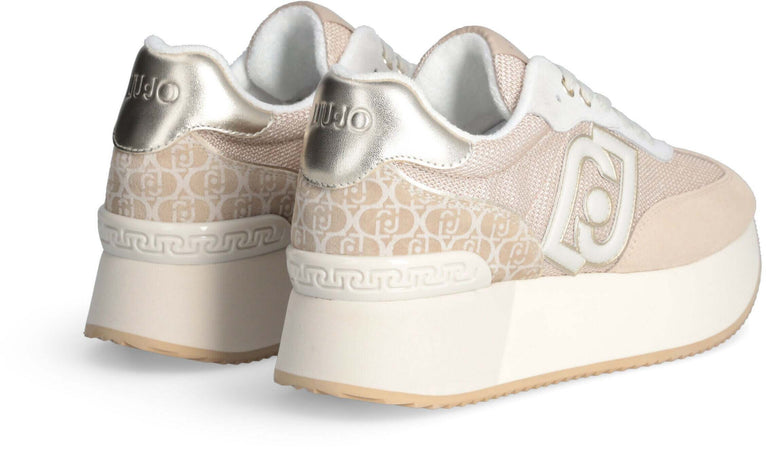 Liujo donna sneakers monogram in camoscio