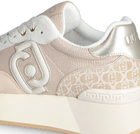 Liujo donna sneakers monogram in camoscio