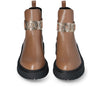 Liujo donna stivaletti con maxi logo in pelle