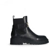 Liujo donna stivaletti con maxi logo in pelle
