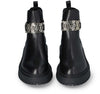 Liujo donna stivaletti con maxi logo in pelle