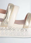 Liujo Sandali Donna Platform Con Fascette Bold Shiny Nappa Metallic Butter Sa4153 Px487 S1858