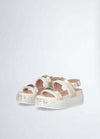 Liujo Sandali Donna Platform Con Fascette Bold Shiny Nappa Metallic Butter Sa4153 Px487 S1858