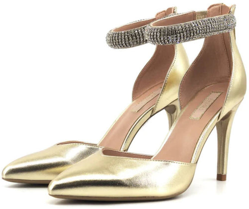 Liujo Scarpe Col Tacco Two Pieces Gioiello Sa4015ex02904078 Nuova Collezione Platinum